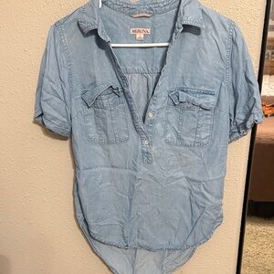Merona Sky Blue Button-Up Shirt